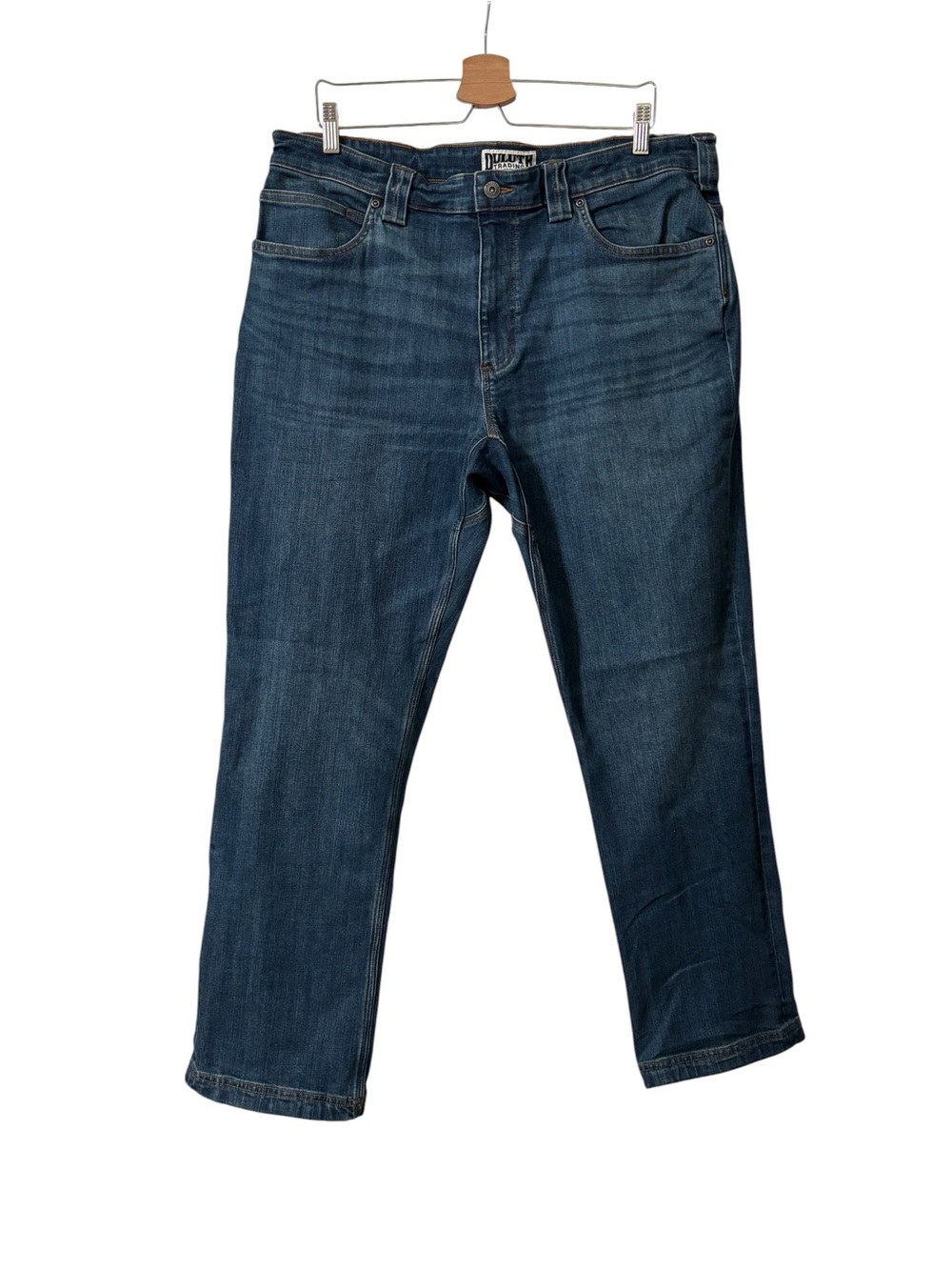 Duluth Trading Co D-Flex Ballroom Jeans Blue Sz 38